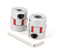 Zeberoxyz 2PCS 8mm to 10mm Aluminium Plum Flexible Shaft Coupling Diameter25mm Length30mm 8x10mm Motor Connector Flexible Coupler for 3D Printer CNC Machine and Servo Stepped Motor（8x10mm）