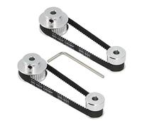 Zeberoxyz 2PCS Set GT2 Synchronous Wheel 20&36 Teeth 5mm Bore Aluminum Timing Pulley with 2PCS Length 200mm Width 6mm Belt (20-36T-5B-6)