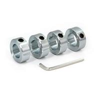 Zeberoxyz 4pcs 7/8" Bore Shaft Collars Sets-Screw Style Zinc Plated Solid Steel Lock Collars with 1-1/2"Outer Diameter and 9/16"Width for Drive shafts, The Automotive Industry etc.(7/8", Zinc Plated)