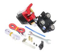 Zeberoxyz Direct Drive Dual Gear Extruder with Pulleys Upgrade Support Plate with Motor Kit Easy Print Flexible Filament for Ender 3 V2 Ender 3 series CR-10series(Dual Extruder Support Motor Kit)