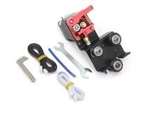 Zeberoxyz Direct Drive Plate Extruder with Pulleys Support Kit with Stepper Motor Easy Print Flexible Filament for Ender-3 Ender 3 Pro CR-10 CR-10S Adapter Plate(Extruder Support Kit with Motor)