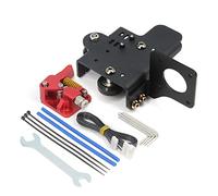Zeberoxyz Direct Drive Upgrade Support Aluminum Plate with 3pcs POM Pulleys with Dual Gear Extruder Kit Easy Print Filament Only for CR-10S Pro V2 3D Printer (Plate+Dual Extruder Kit)