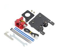 Zeberoxyz Upgrade Direct Drive Support Aluminum Plate with 4pcs POM Pulleys with Dual Gear Extruder Kit Easy Print Filament Only for Ender 6 3D Printer(Dual Gear Extruder Kit)