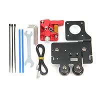 Zeberoxyz Upgrade Direct Drive Support Aluminum Plate with 4pcs POM Pulleys with Dual Gear Extruder Kit Easy Print Filament for Ender5 Series 3D Printer (Plate+Extruder Kit)