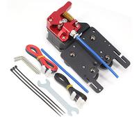 Zeberoxyz Upgrade Direct Drive Support Aluminum Plate with 4pcs Pulleys with Dual Gear Extruder with Stepper Motor Kit Only for Ender 6 (Dual Gear Extruder+Motor Kit)