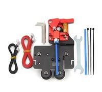 Zeberoxyz Upgrade Direct Drive Support Aluminum Plate with 4pcs Pulleys with Dual Gear Extruder with Stepper Motor Kit for Ender 5 Series (Plate+Extruder+Motor Kit)