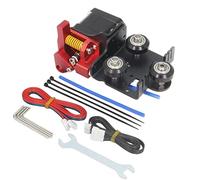 Zeberoxyz Upgrade Direct Drive Support Aluminum Plate with Pulleys with Dual Gear Extruder with Stepper Motor Kit for Ender 3 V2 Ender 3 Pro CR-10(Plate+Extruder+Motor Kit)