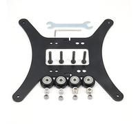 Zeberoxyz Upgrade Modular Y Carriage Plate Kit 190mmx190mmx3.5mm/7.5x7.5x0.14inch for 2040 V-Groove Aluminum Profile for Ender 3/Ender 3 PRO 3D Printers (190x190x3.5mm-Lightweight)
