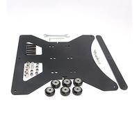 Zeberoxyz Upgrade Modular Y Carriage Plate Kit 260mmx260mmx3.5mm/10.2x10.2x0.14inch for 2040V Aluminum Profile for CR-10s 3D Printer (260x260x3.5mm)