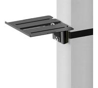 ZeboZap ZZSLSB1001 Outdoor Single Layer Floating Shelf for Soundbars, Gaming Consoles | No Drill Floating Shelf | Pole Mount Shelf | Gazebo Shelf | 7 lbs Capacity | Fits 3-in to 16-in pole