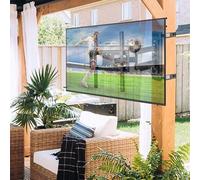 ZeboZap ZZTVA2044 DIY Gazebo TV Mount | No Drill Full Motion | Outdoor Mount | Patio | Pergola | Post | Stainless Steel Screws | Weatherproof | Holds 80lbs | Black