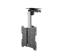 ZeboZap ZZTVC8022 Ceiling TV Mount Flip Down for RV, Kitchen, Gazebo - Retractable Fold Down TV Mount from Ceiling - Fits 13-37" Screens - Height Adjustable - Holds 44lbs - Easy Install