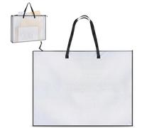ZeBQrphio A1 Art Folder 90 x 58.5cm Art Portfolio Case Clear Document Storage Bag with Handle, A1 Portfolio Case for Artwork, Drawings, Posters, Teaching Materials, Office and Studio Use