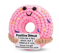 ZeBQrphio Emotional Support Gift, Cute Stuff for Women, Positive Crochet Gifts, Motivational Presents for Birthday, Farewell Gifts, Emotional Support Crochet