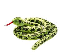 ZeBQrphio Snake Toy, Realistic Snake Plush for Decoration and Fun, Lifelike Green Snake with 100cm Length, Detailed Texture for Prank Use and Home Accent
