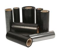 3 x Zebra 2300 Wax 220mm x 450m Black Printer Ribbons 02300BK11045