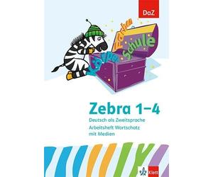 Zebra 1-4. Deutsch als Zweitsprache: Arbeitsheft Wortschatz mit Medi (Paperback)