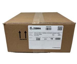 Zebra 3003355 8000 Adhesive Labels 16 Rolls 76.2mm x 25.4mm Polypro 4000D
