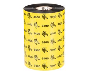 Zebra 3400 High Performance Wax-Resin thermal ribbon 450 m Black