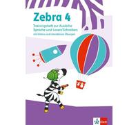 Zebra 4 Trainingsheft zur Ausleihe. Sprache und Lesen/Schreiben mit Videos und interaktiven Übungen Klasse 4 (Zebra. Ausgabe ab 2022)