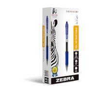 Zebra 46720 Sarasa Retractable Gel Ink Pens, Fine Point 0.5mm, Blue, Rapid Dry Ink, 12-Count