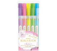 Zebra 51210 Kirarich Glitter Highlighter (Pack of 5)