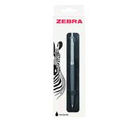 Zebra Pen 901 Black Ballpoint Pens, Sleek & Stylish Black Biro Pen, Retractable & Reliable Pens, Black Ink, Premium Grey Barrel Ball Point Pens With Presentation Case - Fine Point, 1 pk - Grey