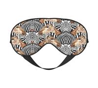 Zebra and Giraffe Print Eye Mask for Sleeping Light Blocking,Soft Breathable Eye Mask,Adult Party Eyeshade Favors