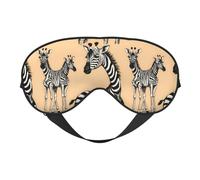 Zebra and Giraffe Print Functionality Outdoor Travel Eye Mask Breathable Camping Meditation Yoga Friendly