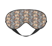 Zebra and Giraffe Print Soft Eye Mask Lightweight Sleep Aid Breathable Blackout Travel Nap Yoga Meditation