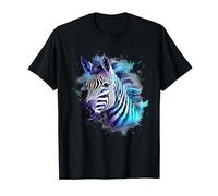 Zebra Animal Art Portrait Wildlife African Animal Lovers T-Shirt