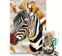 Zebra Animal Gold 1000 Piece Jigsaws for Adults Brain Sharp Game Smooth Burr Free Surface Fascinating Hobby for Idle Moments (38x26cm)