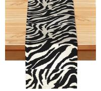 Zebra Animal Multi Purpose Table Runner for Home Decor, Printed Table Cloth for Kitchen Table, Countertops & Dining Area
