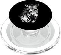 Zebra Animal Print Artwork Drawing Wildlife Nature Safari PopSockets PopGrip for MagSafe