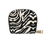 Zebra Animal Print Coin Purse Wallet,Cute Leather Credit Card Holder Zipper Mini Pouch Change Purses
