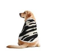 Zebra Animal Print Dog Outfit Sleeveles, Funny Pet Dog Clothes Machine Washable Shirt Vest For Medium Large Dogs