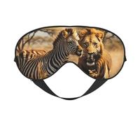 Zebra Animal Print Eye Mask,Silk-Like Sleep Mask,Night Sleeping Mask for Men Women,for Sleep Relaxation