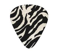 Zebra Animal Print Guitar Pick Comfortable Feel, Clear Sound, Multiple Thicknesses For Varied Tones