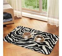Zebra Animal Print Pet Absorbent Leather Tablecloth Perfect for Dogs, Cats, and Other Pets