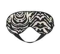 Zebra Animal Print Soft Eye Mask for Women Men Comfortable with Adjustable Strap for Travel Yoga Nap Shift Work