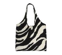 Zebra Animal Stylish Canvas One-Shoulder Commuter Bag-Suitable For Daily Use And Urban Exploration
