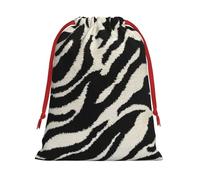 Zebra Animal Ultra Soft Velvet Gift Bag, Comfortable To The Touch, Reusable