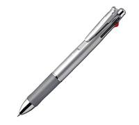Zebra B4SA2 Clip-on multi 1000 Multifunctional Pen (0.7mm Black, Blue, Red and Green + 0.5mm mechanical pencil) - Silver Barrel