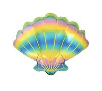 Zebra Balloons 50cm Metallic Aluminium Sea Shell Balloon, 1 Count, Unisex - Kids & Adults, Great for Birthday Parties & Celebrations