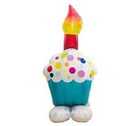 Zebra Balloons Cupcake Standing Foil Balloon, 1m, Metallic, Birthday, Unisex-Kids, 1 count