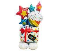Zebra Balloons Foil Birthday Balloon, 1m, Metallic, 1 Count, Unisex-Adults, Kids