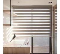 Zebra blackout blinds Zebra Blinds For Windows, Double Fabric Translucent or Blackout Vision Curtains for home office(Braun,70x120m)