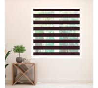 Zebra Blind - Day and Night Roller Blind, Aluminium Frame, Dual Layer Striped Fabric Modern Elegant Window Blind, Easy Clean, Light Control Privacy 145 cm Drop, Dark Brown, (115cm Width)