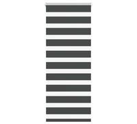 (black, 55 x 150 cm) vidaXL Zebra Blind Dark Grey 45x230 cm Fabric Width 40.9 cm Polyester