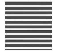 Black Zebra Window Roller Blinds Day And Night Vision Dual Layer Multiple Sizes